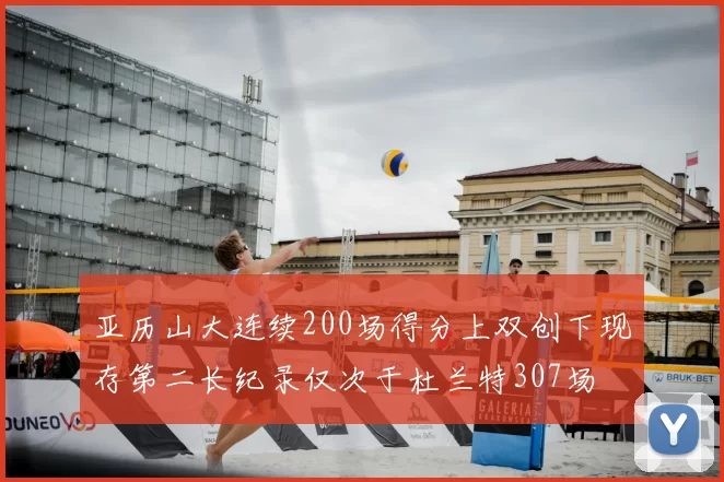 亚历山大连续200场得分上双创下现存第二长纪录仅次于杜兰特307场